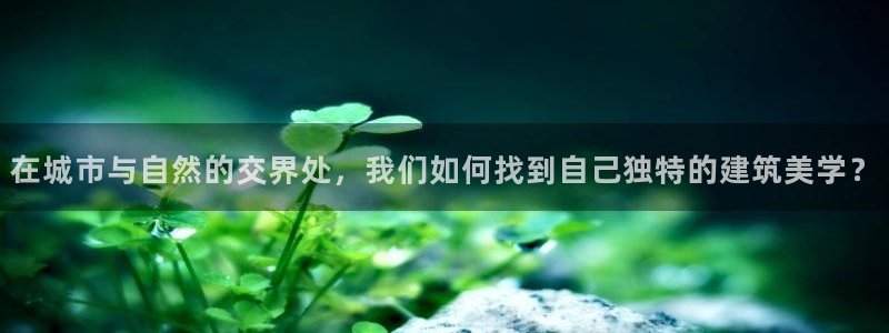 乐发彩票平台怎么样啊：在城市与自然的交界处，我们如何找到自己独特的建筑美学？